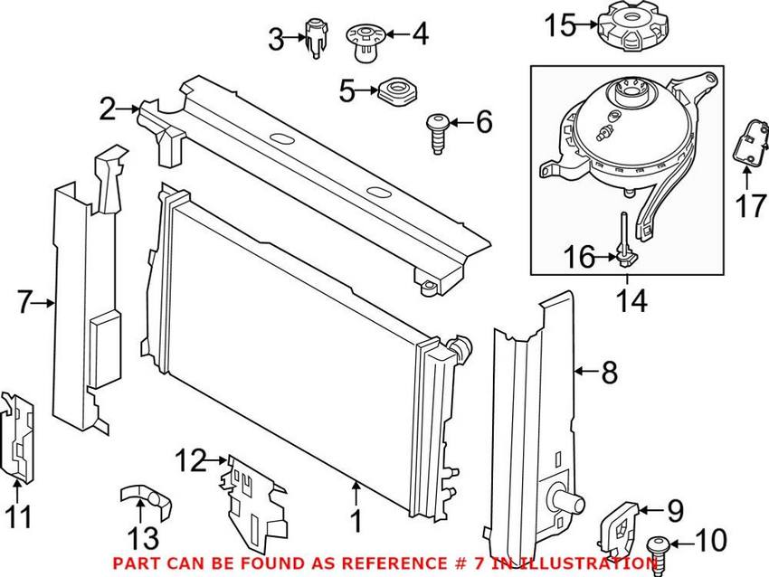 Radiator Support Bracket - Passenger Side